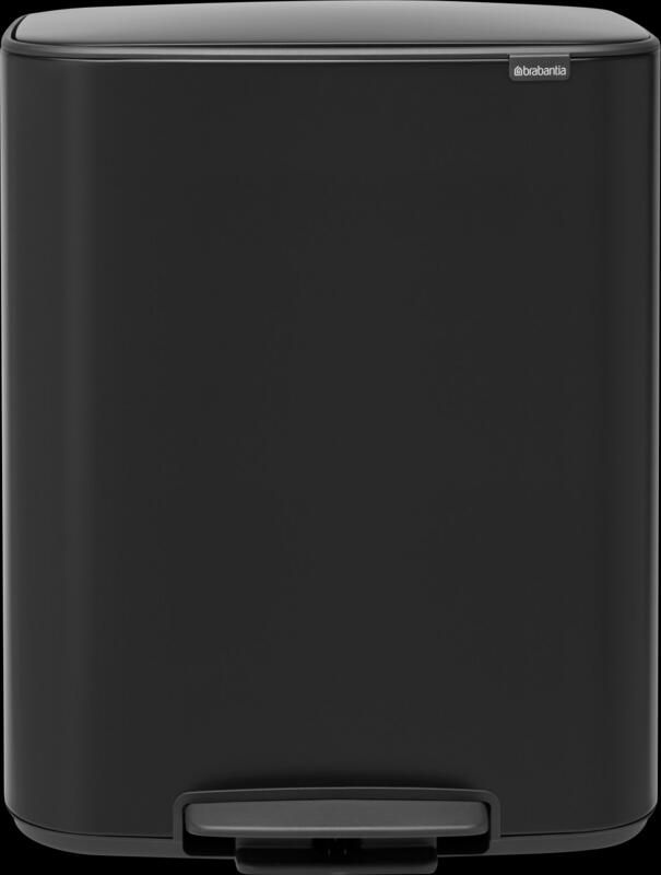 Brabantia Bo Pedal Bin 60 Liter Matt Black