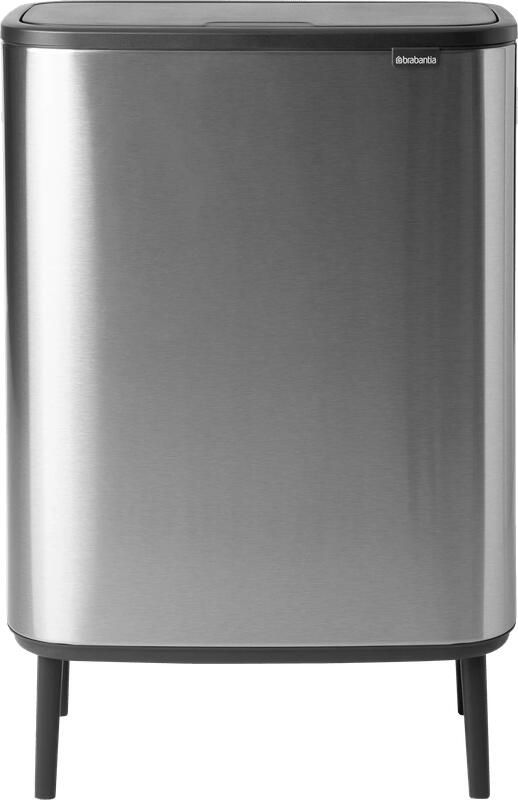 Brabantia Bo Touch Bin Hi afvalemmer 2 x 30 liter Matt Steel Fingerprint Proof