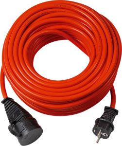 Brennenstuhl Tuinkabel 25m Verlengkabel 25 meter | Voor in de tuin en op het werk | Rood | 1161460