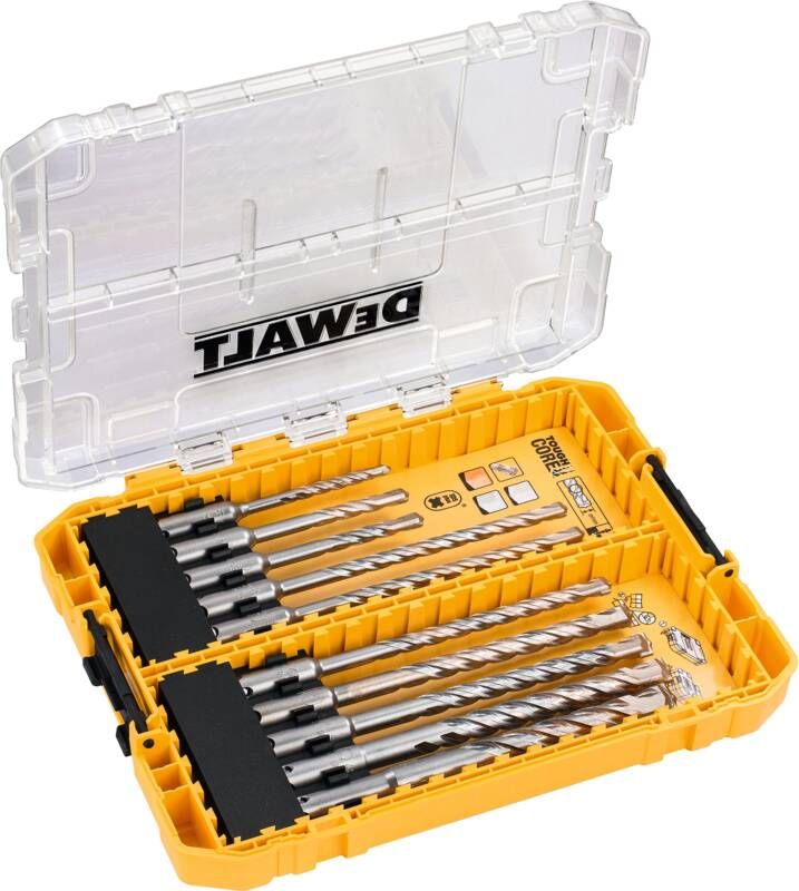 DeWalt 10-delige Extreme 2 SDS-Plus Boren Set Tough Case