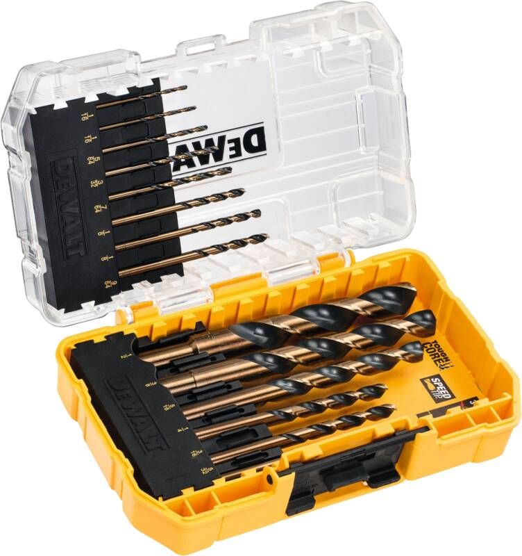 DeWalt 14-delige Black & Gold Metaalboren Set Tough Case