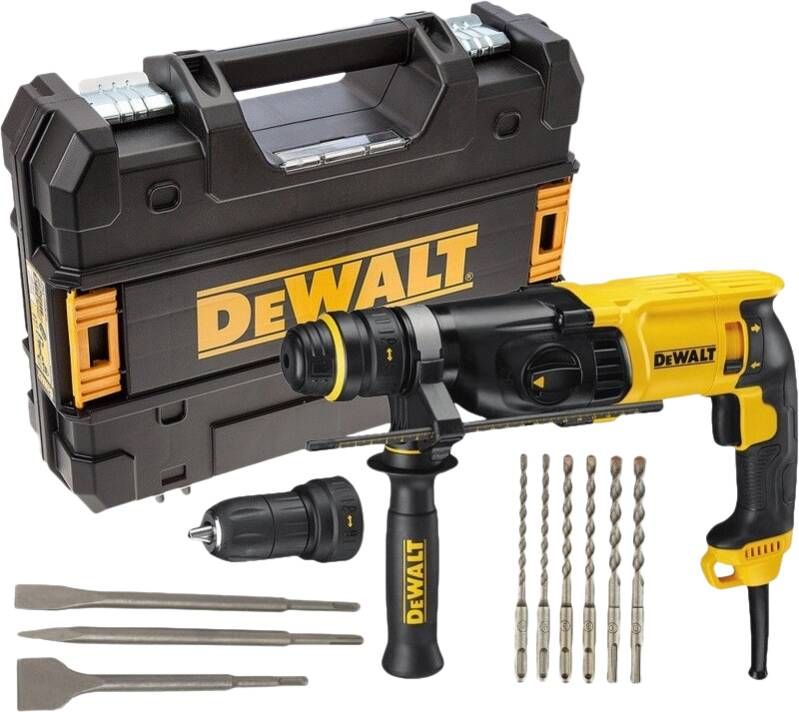 DeWalt D25134KP 26mm SDS+ Combihamer | 800w 2.8J + Boor en beitelset D25134KP-QS