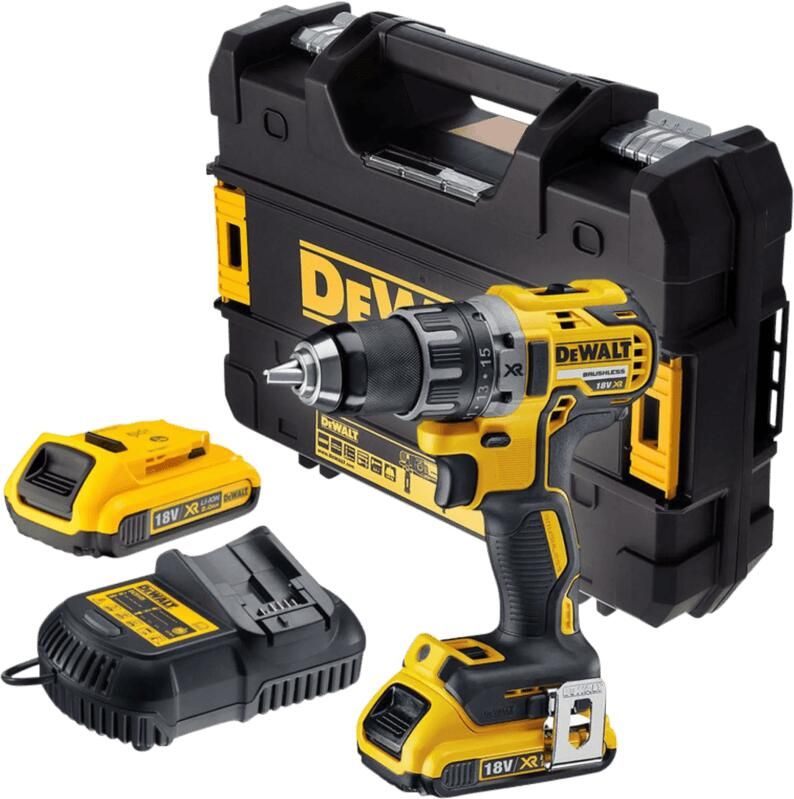 DeWalt DCD791D2 18V XR BL Schroef boormachine 2.0Ah DCD791D2-QW