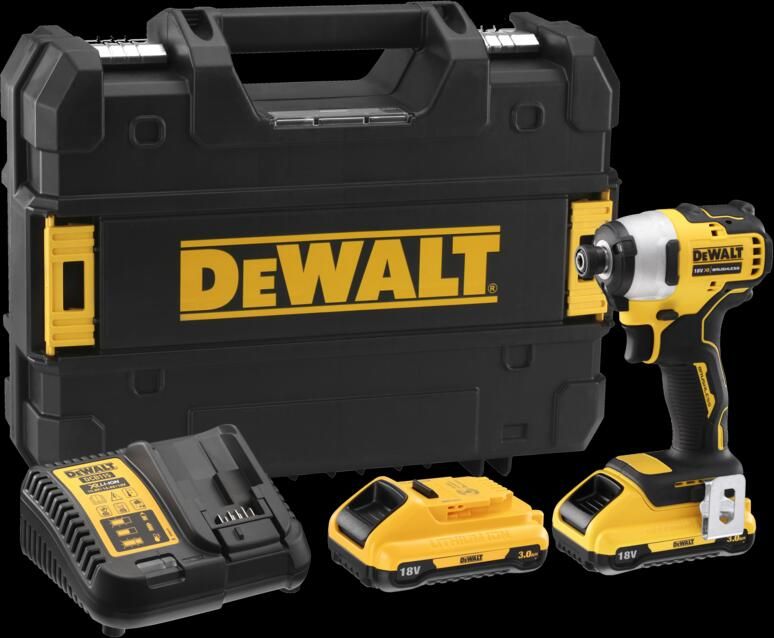 DeWalt DCF809L2T | Slagschroevendraaier | Koolborsteloos | 18V | 3.0Ah Li-Ion | in TSTAK DCF809L2T-QW