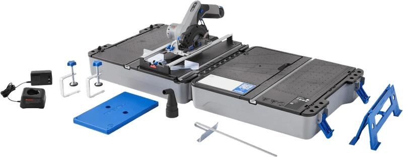 Dremel BluePrint 12V Compactzaag CS12JM | 12V Draagbaar zaagstation | Zaagstation + Koffer + 1 x 12V 2 0 Ah Accu + Snellader F013CS12JM