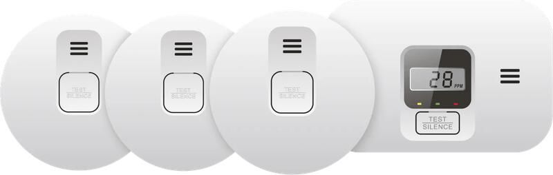 Elro Blue Line CBFS58R Rookmelder 3-pack + Koolmonoxidemelder