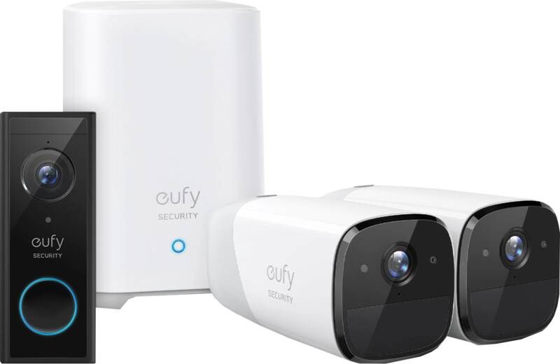 Eufy by Anker Video Doorbell Battery + cam 2 Duo Pack
