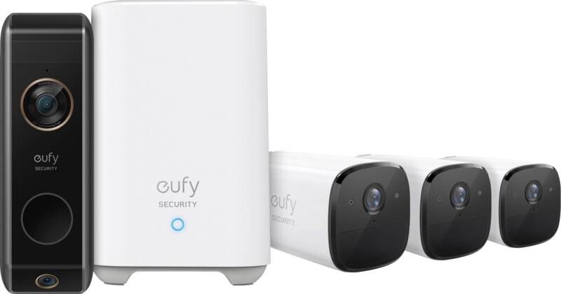 Eufy cam 2 Pro 3-pack + Video Doorbell Dual 2 Pro