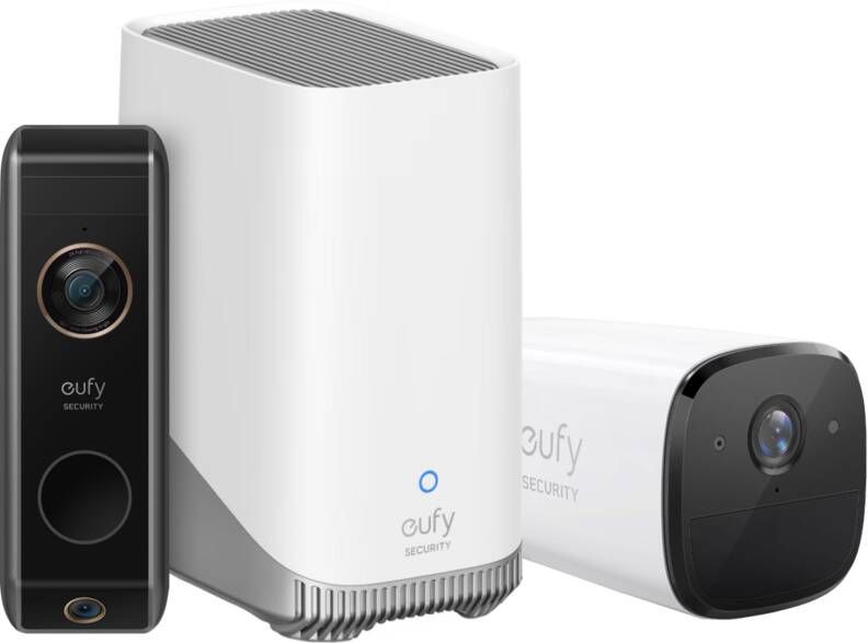 Eufy cam 2 Pro + Homebase 3 + Video Doorbell Dual 2 Pro