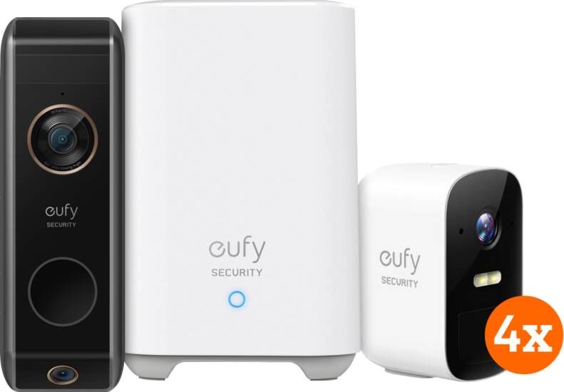 Eufy cam 2C 4-pack + Video Doorbell Dual 2 Pro