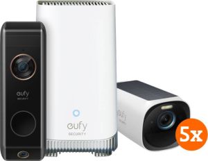Eufy Cam 3 5-Pack + Video Doorbell Dual 2 Pro