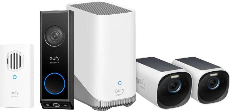 Eufy Anker Cam 3 Duo Pack + Video Doorbell E340 + Chime