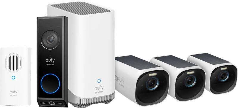 Eufy Anker Cam 3-Pack + Video Doorbell E340 + Chime