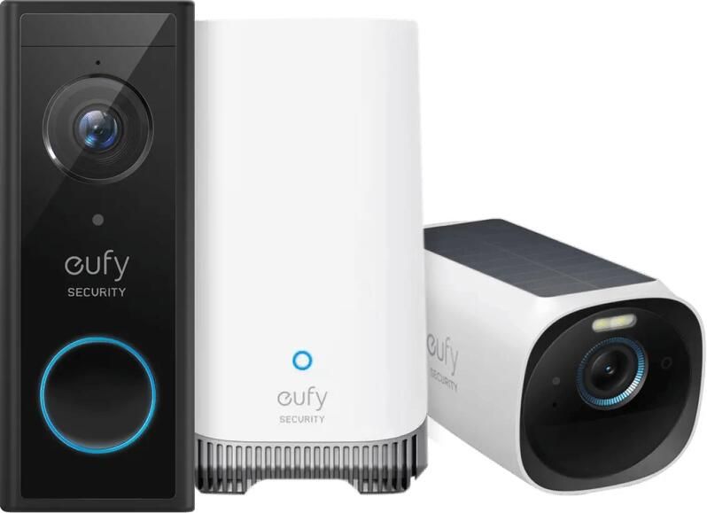 Eufy Anker Cam 3 + Video Doorbell E340 + HomeBase 3