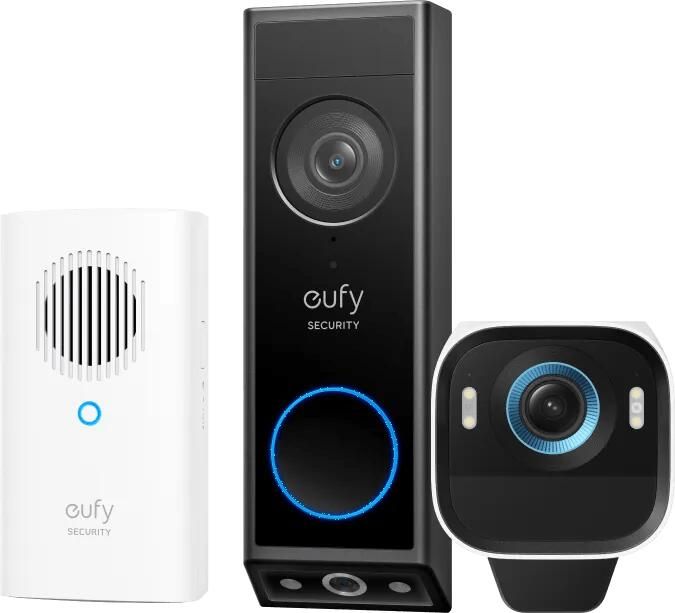 Eufy Anker Cam S3 Pro Duo Pack + Video Doorbell E340 + Chime
