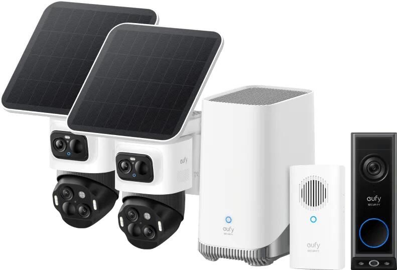 Eufy Anker Cam S4 Duo Pack + HomeBase 3 + Video Doorbell E340 + Chime