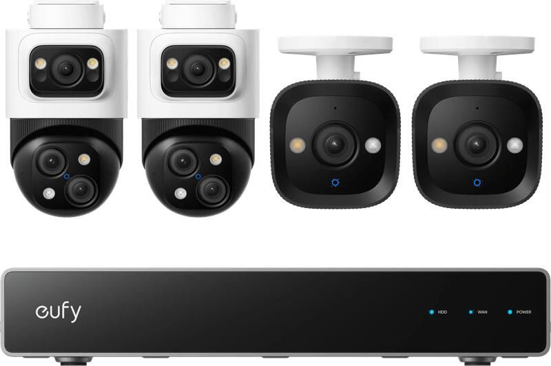 Eufy Anker PoE Security System + NVR + S4 2-Pack + E40 2-Pack
