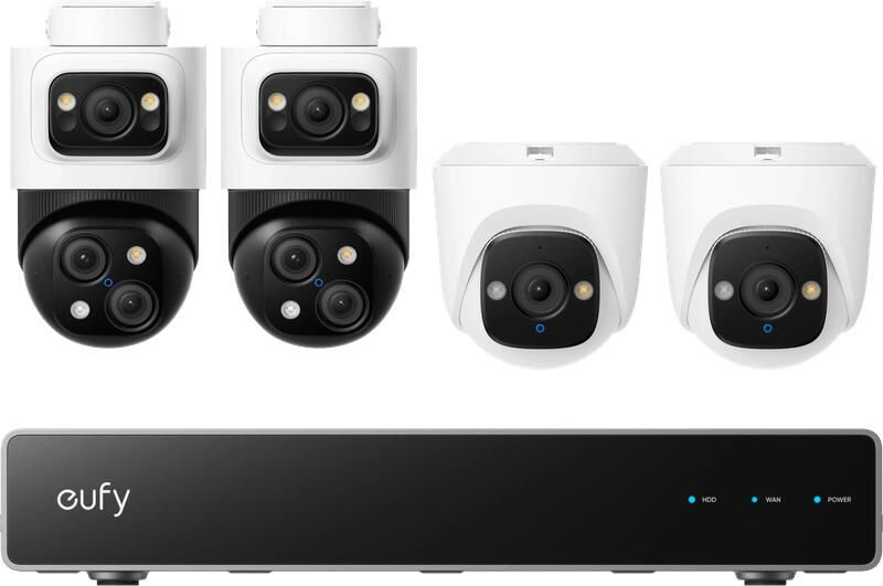 Eufy Anker PoE Security System + NVR + S4 2-Pack + E41 2-Pack