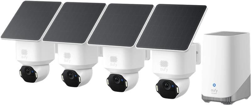 Eufy Anker SoloCam E42 4-Pack + HomeBase 3