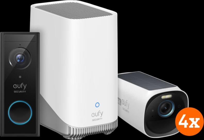 Eufy cam 3 4-pack + Video Doorbell Battery