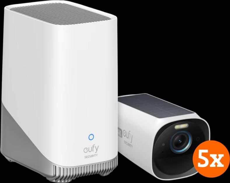 Eufy cam 3 5-pack + HomeBase 3