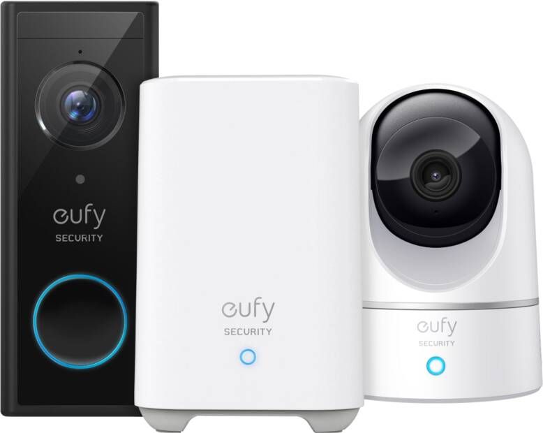 Eufy Video Doorbell Battery Set + Indoor Cam 2K Pan & Tilt