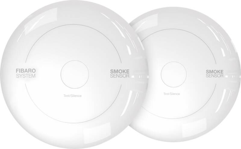 Fibaro Smoke Sensor (Werkt met Toon) Duo Pack (2 jaar)