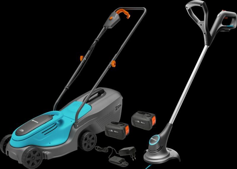 Gardena PowerMax 30 18V P4A Set + SmallCut 23 18V P4A Solo incl. 4 0 Ah Accu (2x)