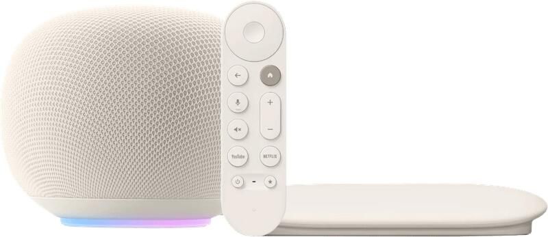 Google Home Speaker Créme + TV Streamer 4K