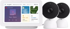 Google Nest Cam Indoor Wired Duo pack + Hub 2