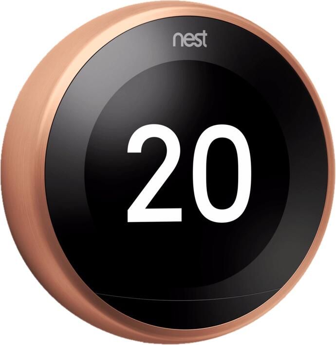 Google Nest Thermostaat Koper