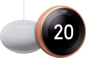 Google Nest Learning Thermostat V3 Premium Koper + Mini Wit