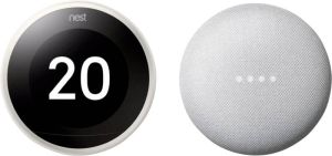 Google Nest Learning Thermostat V3 Premium Wit + Mini Wit