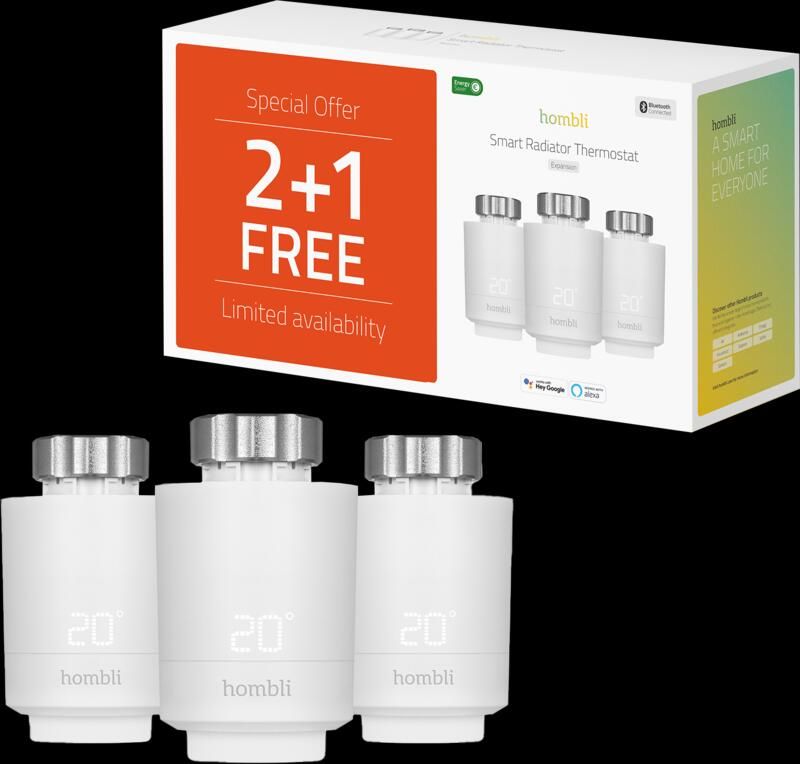 Hombli Slimme Radiatorknop uitbreiding 3-Pack