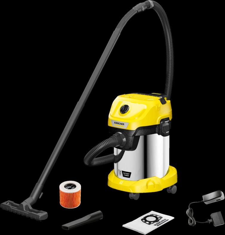 Karcher WD 3-18 S Battery Set V-17 20 Accu Nat- en droogstofzuiger 1.628-576.0 - Foto 2
