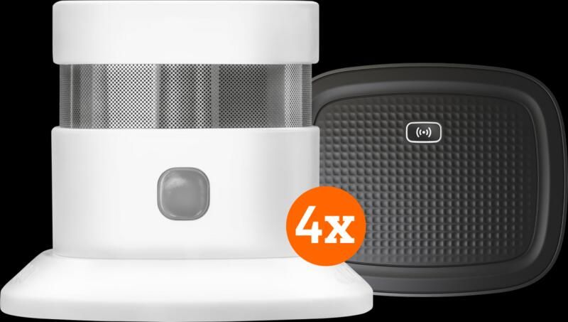 Klikaanklikuit Rookmelder ZSDR-850 (3 jaar) 4-Pack + Smart Bridge
