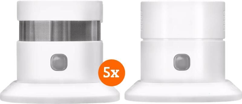 Klikaanklikuit ZSDR-850 Rookmelder (3 jaar) 5-pack + Koolmonoxidemelder