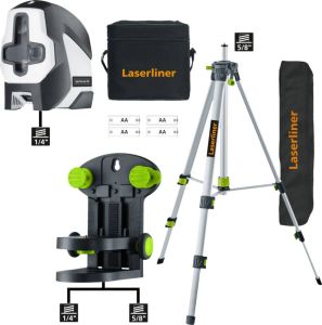Laserliner SuperCross-Laser 2GP Set | Automatische Kruislijnlaser | Loodfunctie | 150cm