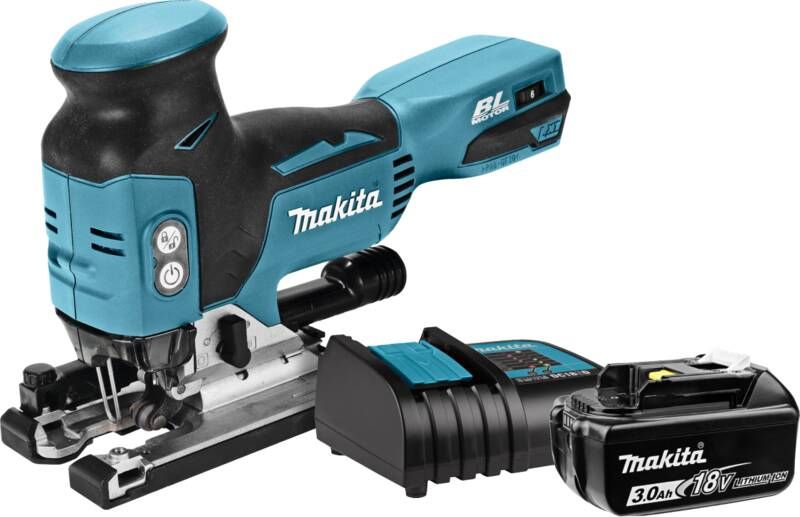 Makita DJV181ZJ + 3 0 Ah accu en lader