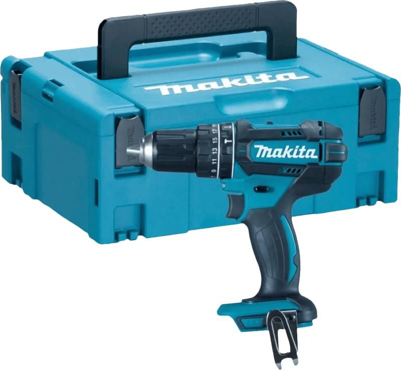 Makita DHP482ZJ 18V (Klop)boor-schroefmachine | zonder accu's en lader in M-box koffer - Foto 2