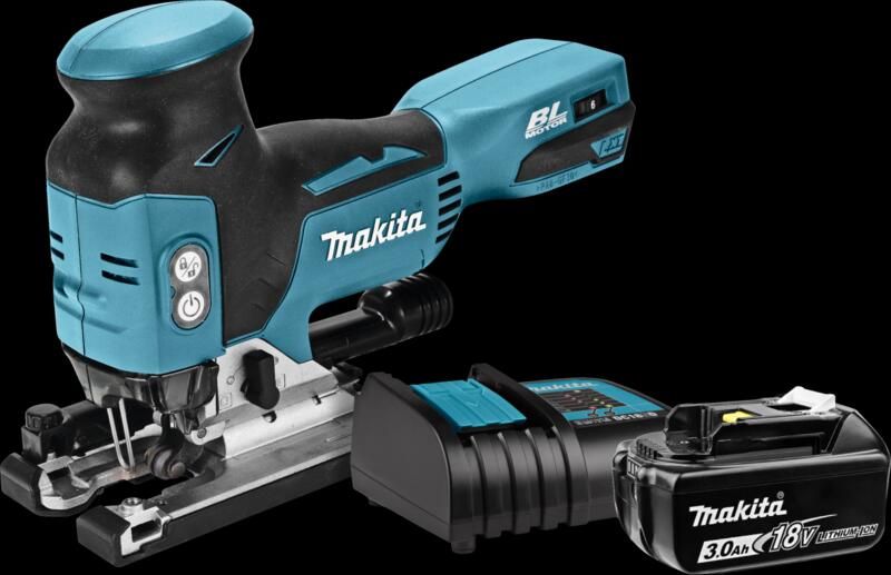 Makita DJV181ZJ + 3 0 Ah accu en lader