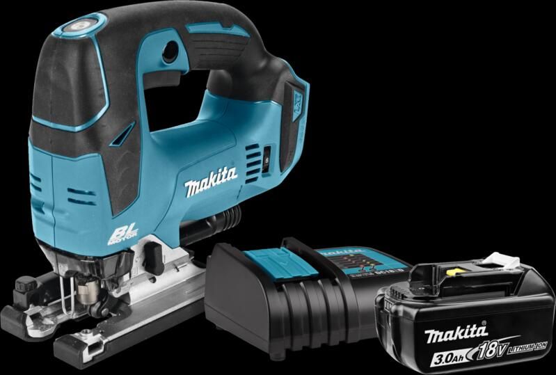 Makita DJV182ZJ + 3 0 Ah accu en lader
