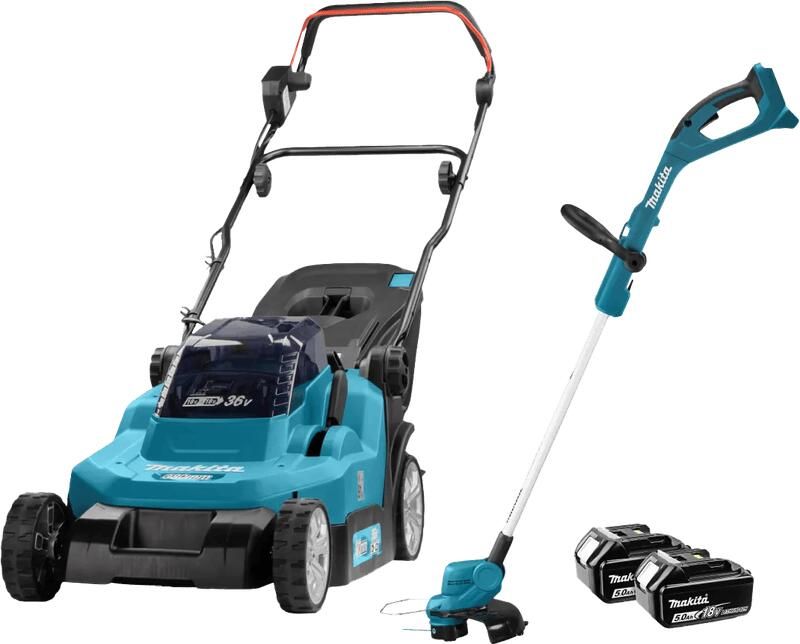 Makita DLM382PT2 incl. 5 0 Ah Accu (2x) + DUR193Z