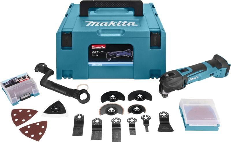 Makita DTM51ZJX3 18V Accu Multitool met snelspansysteem | zonder accu's en lader DTM51ZJX3