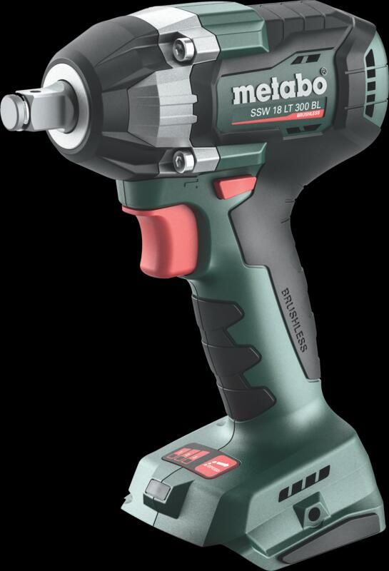 Metabo SSW 18 LT 300 BL Accu-slagmoersleutel | 18 V | 300 Nm | In x zonder accu-packs en lader 602398840