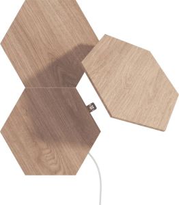 Nanoleaf Elements Wood Look Hexagons Expansion 3-Pack