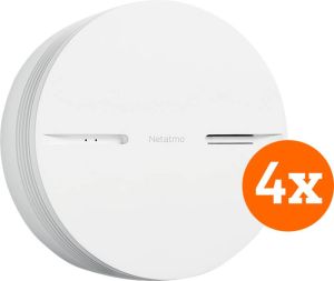 Netatmo Slimme Rookmelder (10 jaar) 4 Pack