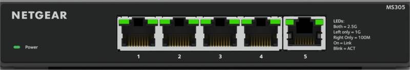 Netgear 5-port 2.5G Ethernet Unmanaged Switch MS305
