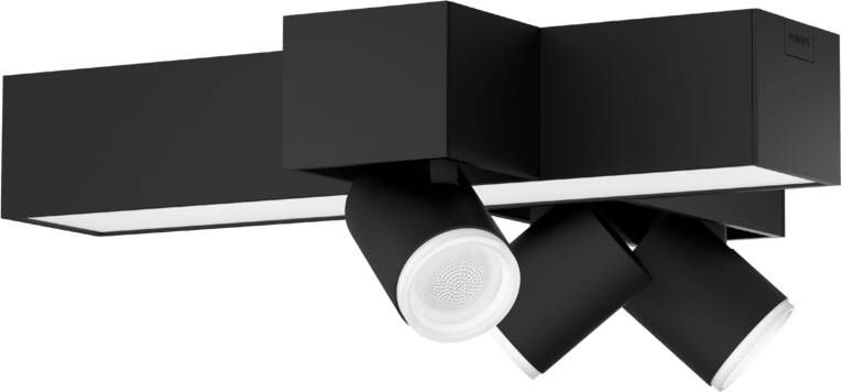 Philips Hue Centris opbouwspot White & Color 3-lichts Zwart kruisvorm