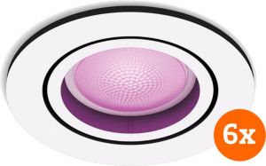 Philips Hue Centura inbouwspot White and Color rond Wit 6-pack